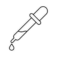 eyedropper icon, eyedropper line art - simple line art of eyedropper, perfect for eyedropper logos and icons