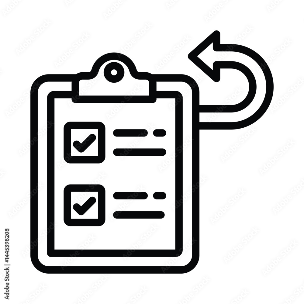 Poster share content vector outline icon. eps10 file