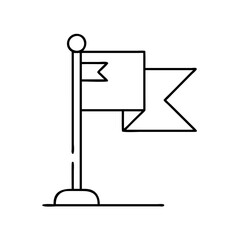 flag purpose and dedication icon, flag purpose and dedication line art - simple line art of flag purpose and dedication, perfect for flag purpose and dedication logos and icons