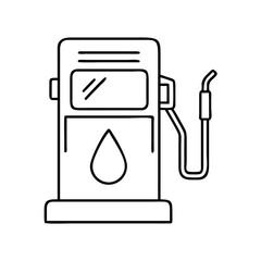 fuel dispenser icon, fuel dispenser line art - simple line art of fuel dispenser, perfect for fuel dispenser logos and icons