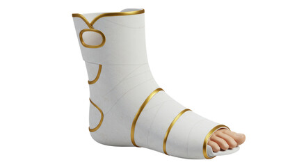 Isolated Leg Cast Medical Recovery Support