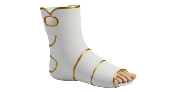 Isolated Leg Cast Medical Recovery Support