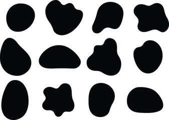 Colorful Abstract Shapes Set – Modern Geometric Design Elements , Abstract Shape Clip art , Vibrant Abstract Shapes Bundle , Colorful Abstract Vector Shapes