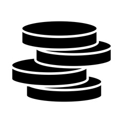 coin stack icon sign vector