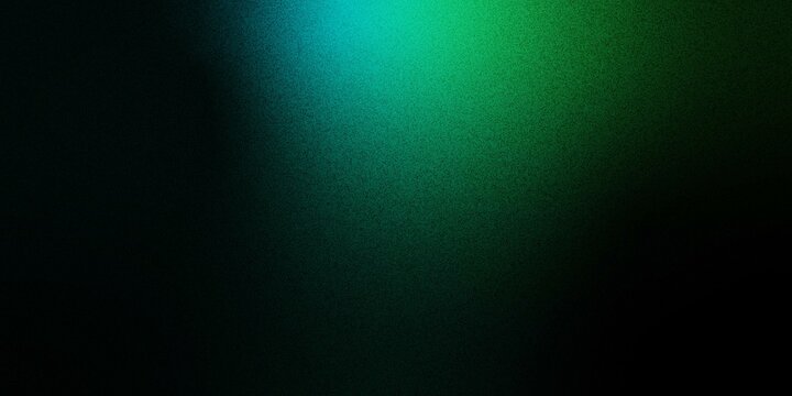 Dark green blue grainy gradient background, black backdrop, noise texture effect,webpage header, wide banner size