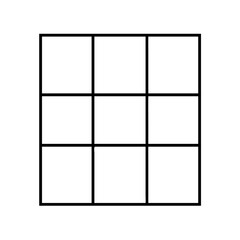 grid layout icon, grid layout line art - simple line art of grid layout, perfect for grid layout logos and icons