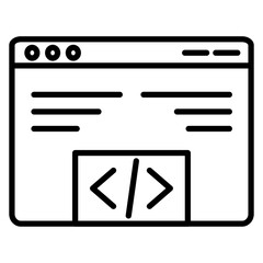 Web Coding Icon