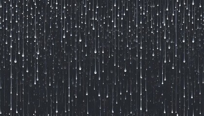 Abstract Rain Drops on Dark Background