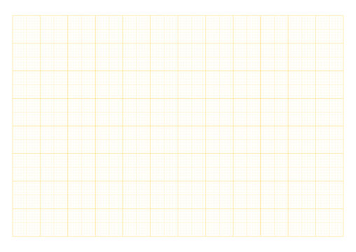 Yellow millimeter graph paper grid. Abstract squared background. Light blue grid paper features evenly spaced squares, perfect for drawing, organizing notes, or performing calculations