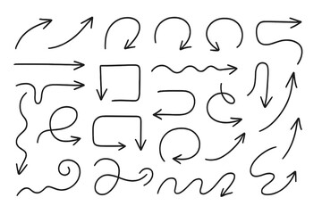 Creative vector icons featuring various arrow designs for dynamic graphic projects and presentations