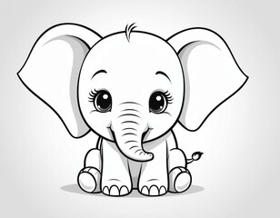 Obraz premium Adorable Baby Elephant