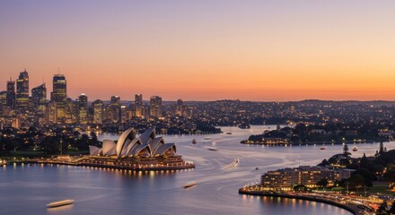 Fototapeta premium Sydney Harbour at Dusk - Photo