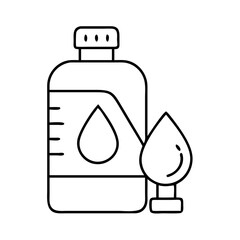 lubricants icon, lubricants line art - simple line art of lubricants, perfect for lubricants logos and icons