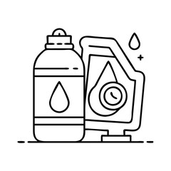 lubricants icon, lubricants line art - simple line art of lubricants, perfect for lubricants logos and icons