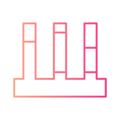 communicating vessels gradient icon