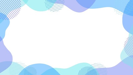 ブルーのメンフィスフレーム