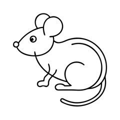 mouse icon, mouse line art - simple line art of mouse, perfect for mouse logos and icons