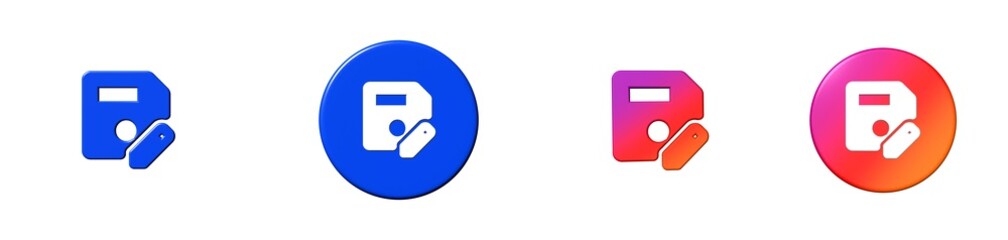 save as common actions 3D icon