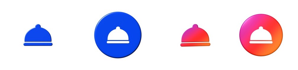 room service travel 3D icon