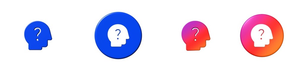 psychology alt social 3D icon