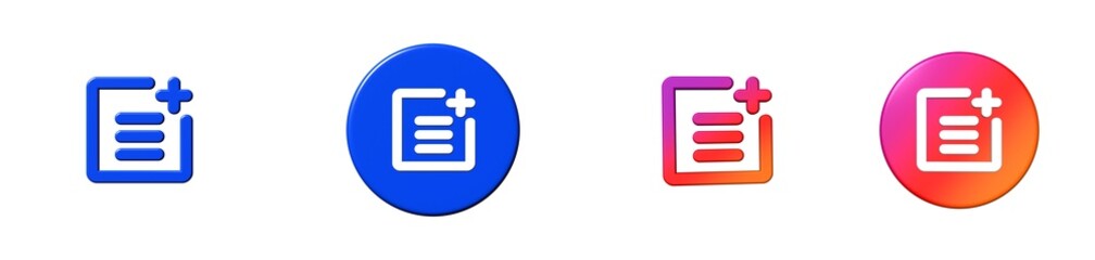 post add text formatting 3D icon