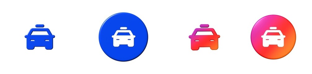 police car phosphor 3D icon © srenhouse