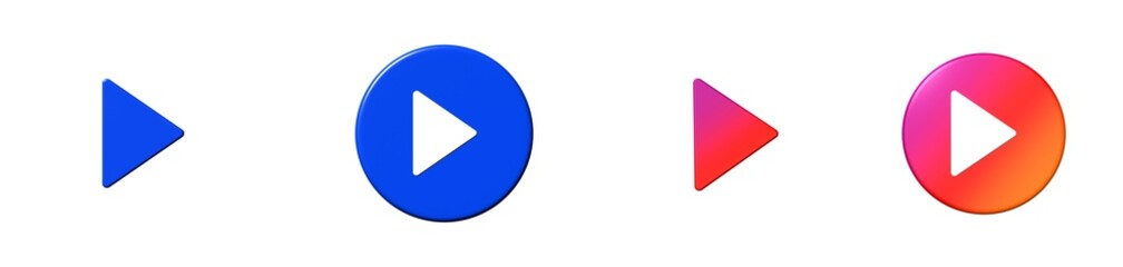 play button essential compilation 3D icon