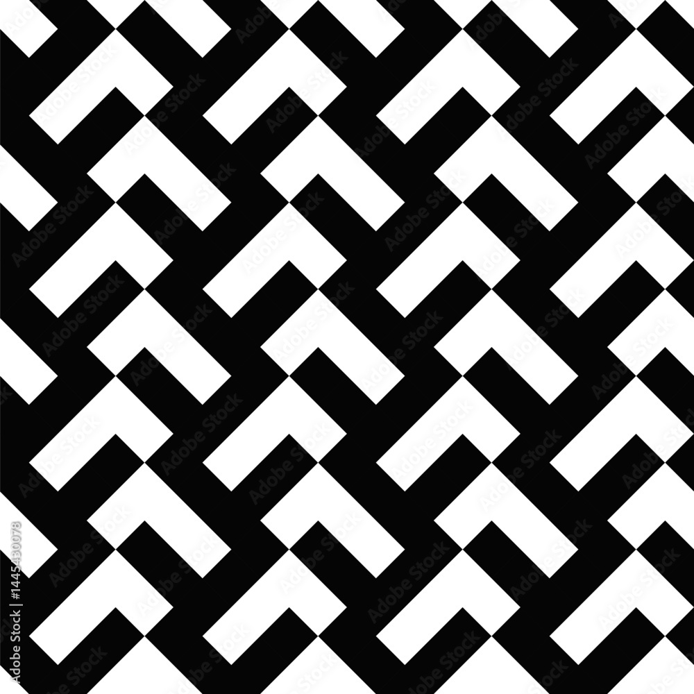 Aufkleber diagonal abstract random monochrome mosaic pattern background design