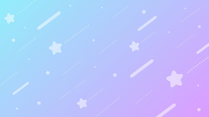 ブルーとパープルのグラデーションと星の背景