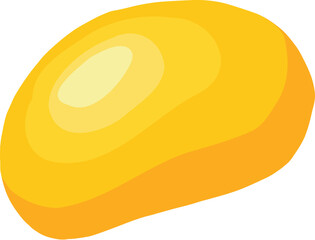 Cartoon honey dripping icon. Sticky sweet dripping spots, flowing sugar syrup, melting honey splatters flat vector illustration icon. Sweet honey drops