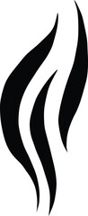 Aromas vaporize icon. Smells vector line icon, hot aroma, stink or cooking steam symbols, smelling or vapor, smoking or odors sign on white background