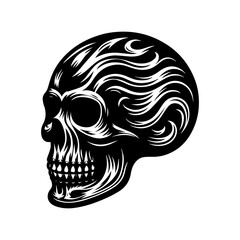 human skull vector