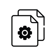 File Management Icon vector stock illustration
