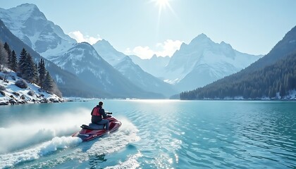 kayaking on the lake
