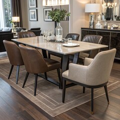 modern dining room