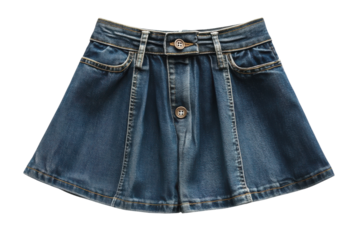 Stylish denim mini skirt acid wash button front skater style perfect for summer trendy and