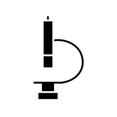 microscope glyph icon