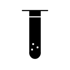test tube glyph icon
