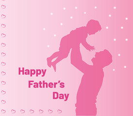 Happy Father's Day vector design for poster, banner etc.  Design template. Vector illustration.