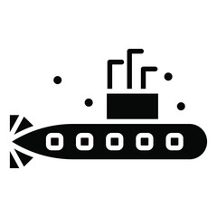 Obraz premium Army Submarine Icon