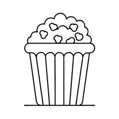 popcorn maker icon, popcorn maker line art - simple line art of popcorn maker, perfect for popcorn maker logos and icons