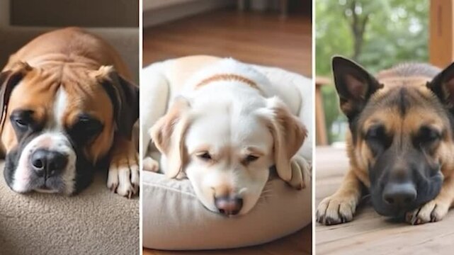group of puppies playing 
