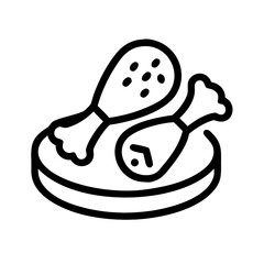 Grilled chicken legs seasoned with spices are beautifully arranged on a round platter showcasing a fun and artistic presentation perfect for sharing