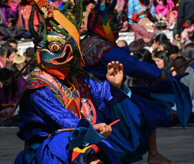 Fototapeta premium tshechu punakha festival in bhutan