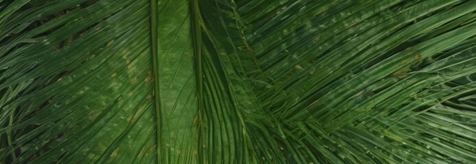 Intricate veins, vibrant green palm leaf texture ,  tropical,  high resolution