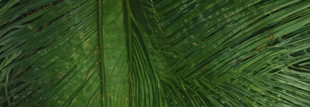 Intricate veins, vibrant green palm leaf texture ,  tropical,  high resolution