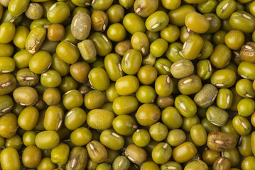Food background  with a lot of mung beans or dal