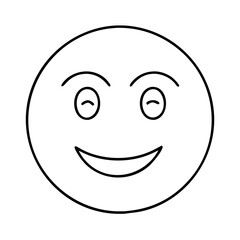 smiley face icon, smiley face line art - simple line art of smiley face, perfect for smiley face logos and icons