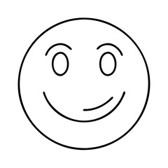 smiley face icon, smiley face line art - simple line art of smiley face, perfect for smiley face logos and icons