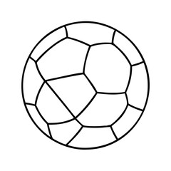 Fototapeta premium soccer ball icon, soccer ball line art - simple line art of soccer ball, perfect for soccer ball logos and icons